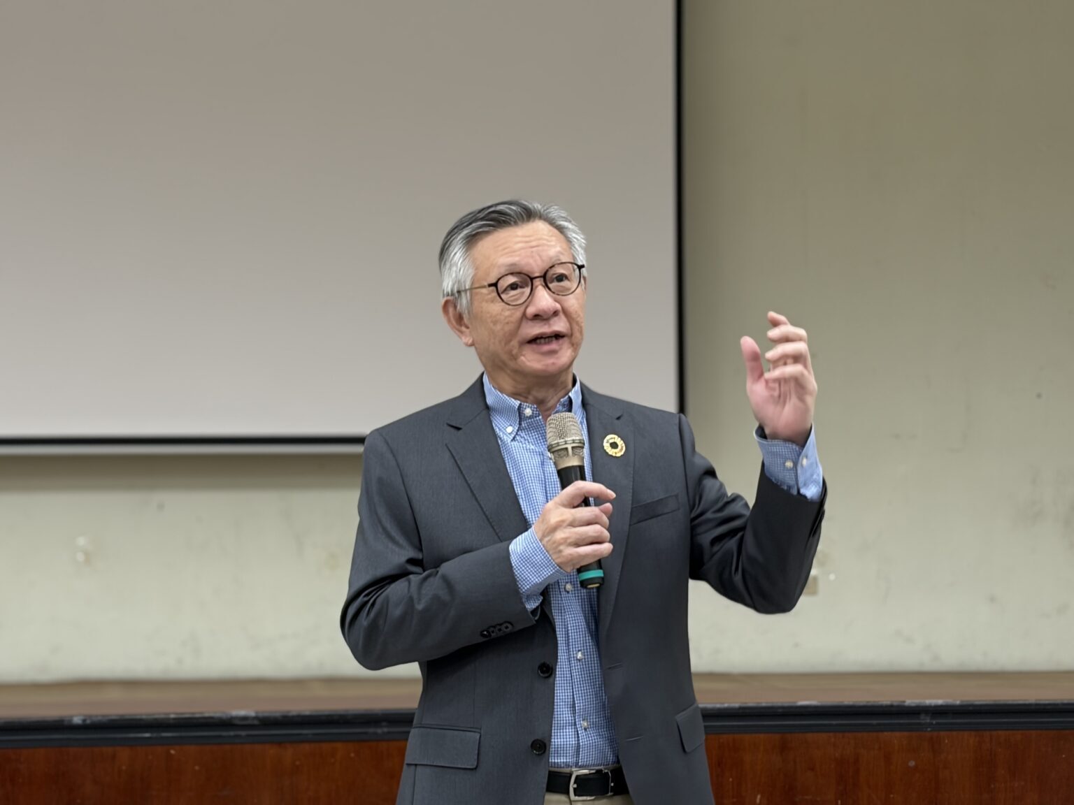僑光科技大學校長余致力致詞。(政風處提供)